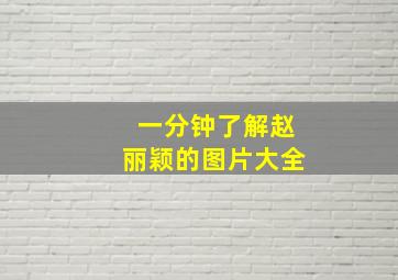 一分钟了解赵丽颖的图片大全