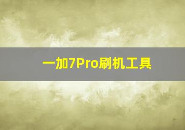 一加7Pro刷机工具