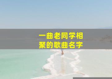 一曲老同学相聚的歌曲名字