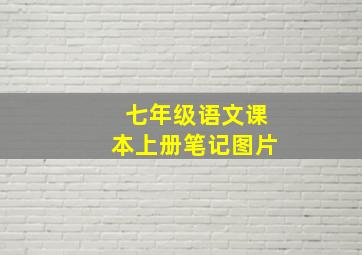 七年级语文课本上册笔记图片