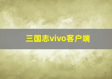 三国志vivo客户端