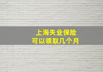 上海失业保险可以领取几个月