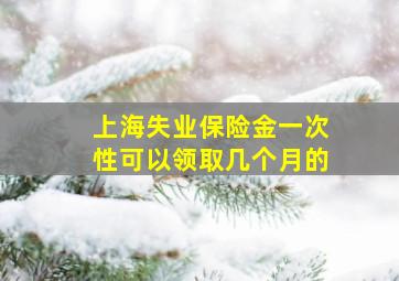 上海失业保险金一次性可以领取几个月的