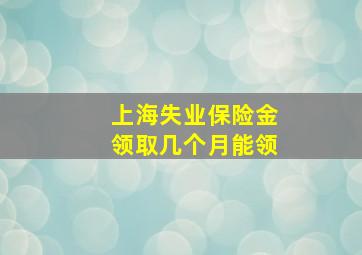 上海失业保险金领取几个月能领