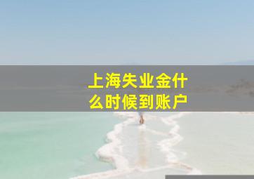 上海失业金什么时候到账户