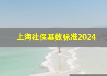 上海社保基数标准2024