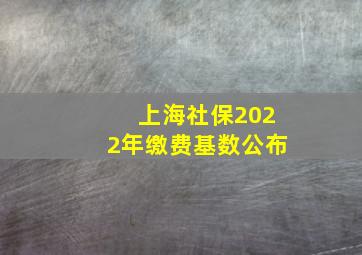 上海社保2022年缴费基数公布