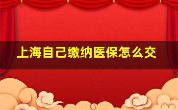 上海自己缴纳医保怎么交