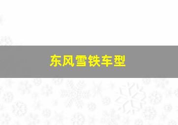 东风雪铁车型