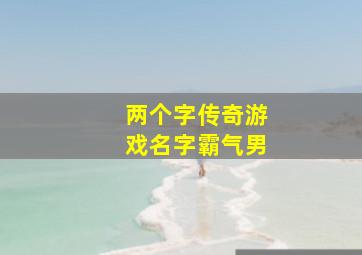 两个字传奇游戏名字霸气男