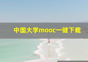 中国大学mooc一键下载