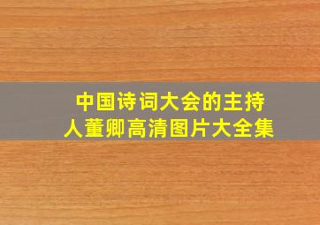 中国诗词大会的主持人董卿高清图片大全集