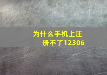 为什么手机上注册不了12306