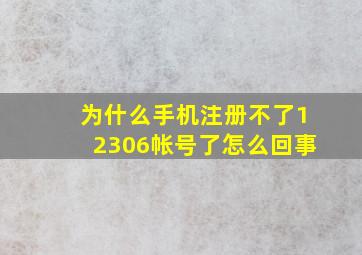 为什么手机注册不了12306帐号了怎么回事