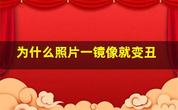 为什么照片一镜像就变丑