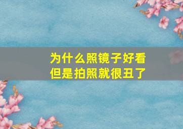 为什么照镜子好看但是拍照就很丑了