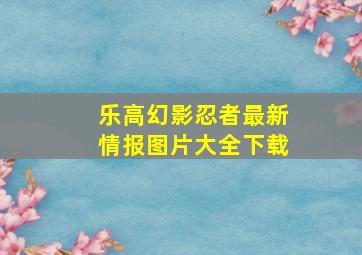 乐高幻影忍者最新情报图片大全下载