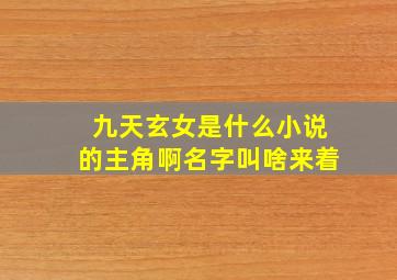 九天玄女是什么小说的主角啊名字叫啥来着