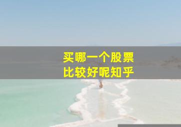 买哪一个股票比较好呢知乎