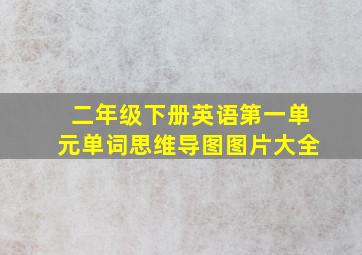 二年级下册英语第一单元单词思维导图图片大全