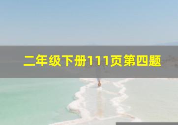 二年级下册111页第四题