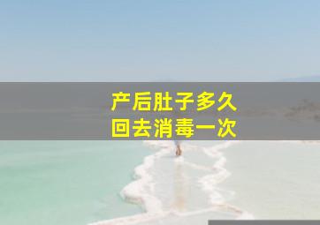 产后肚子多久回去消毒一次