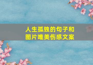 人生孤独的句子和图片唯美伤感文案