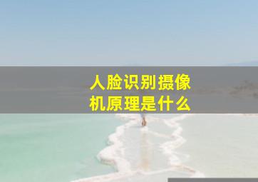 人脸识别摄像机原理是什么