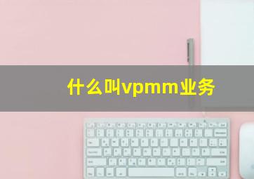 什么叫vpmm业务