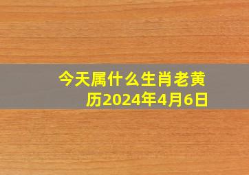 今天属什么生肖老黄历2024年4月6日