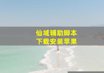 仙域辅助脚本下载安装苹果