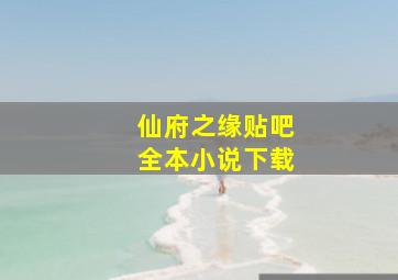 仙府之缘贴吧全本小说下载