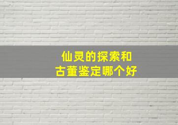 仙灵的探索和古董鉴定哪个好