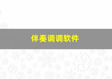 伴奏调调软件