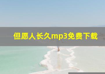 但愿人长久mp3免费下载