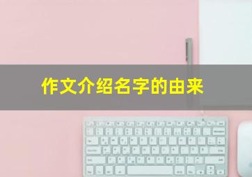 作文介绍名字的由来