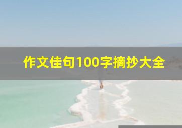 作文佳句100字摘抄大全