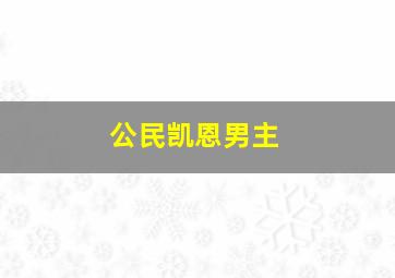 公民凯恩男主