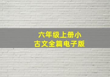 六年级上册小古文全篇电子版