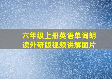 六年级上册英语单词朗读外研版视频讲解图片