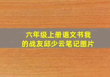 六年级上册语文书我的战友邱少云笔记图片