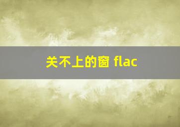 关不上的窗 flac