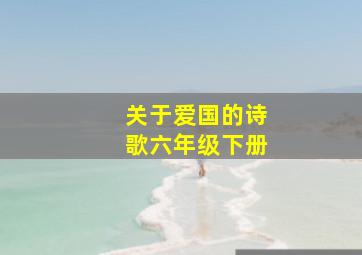 关于爱国的诗歌六年级下册