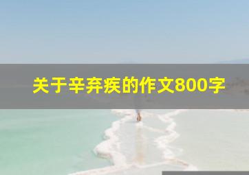 关于辛弃疾的作文800字