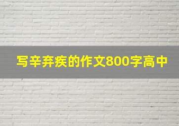 写辛弃疾的作文800字高中