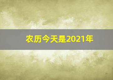 农历今天是2021年