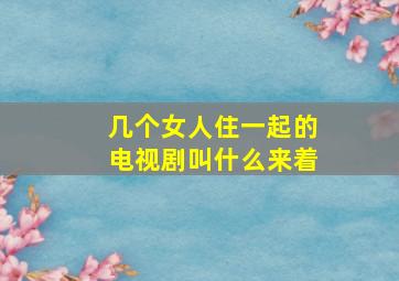 几个女人住一起的电视剧叫什么来着