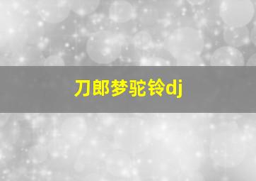 刀郎梦驼铃dj