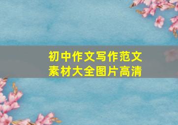 初中作文写作范文素材大全图片高清