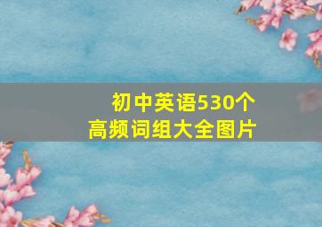 初中英语530个高频词组大全图片